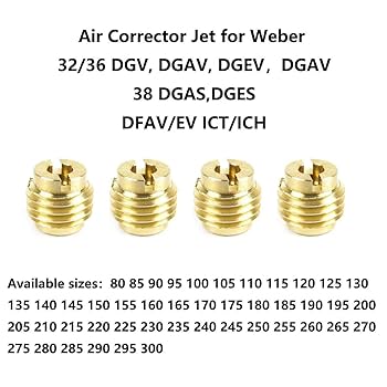 Amazon | Jetting Kit Weber 32/36 DGV DGEV DGES DGAS DGMS